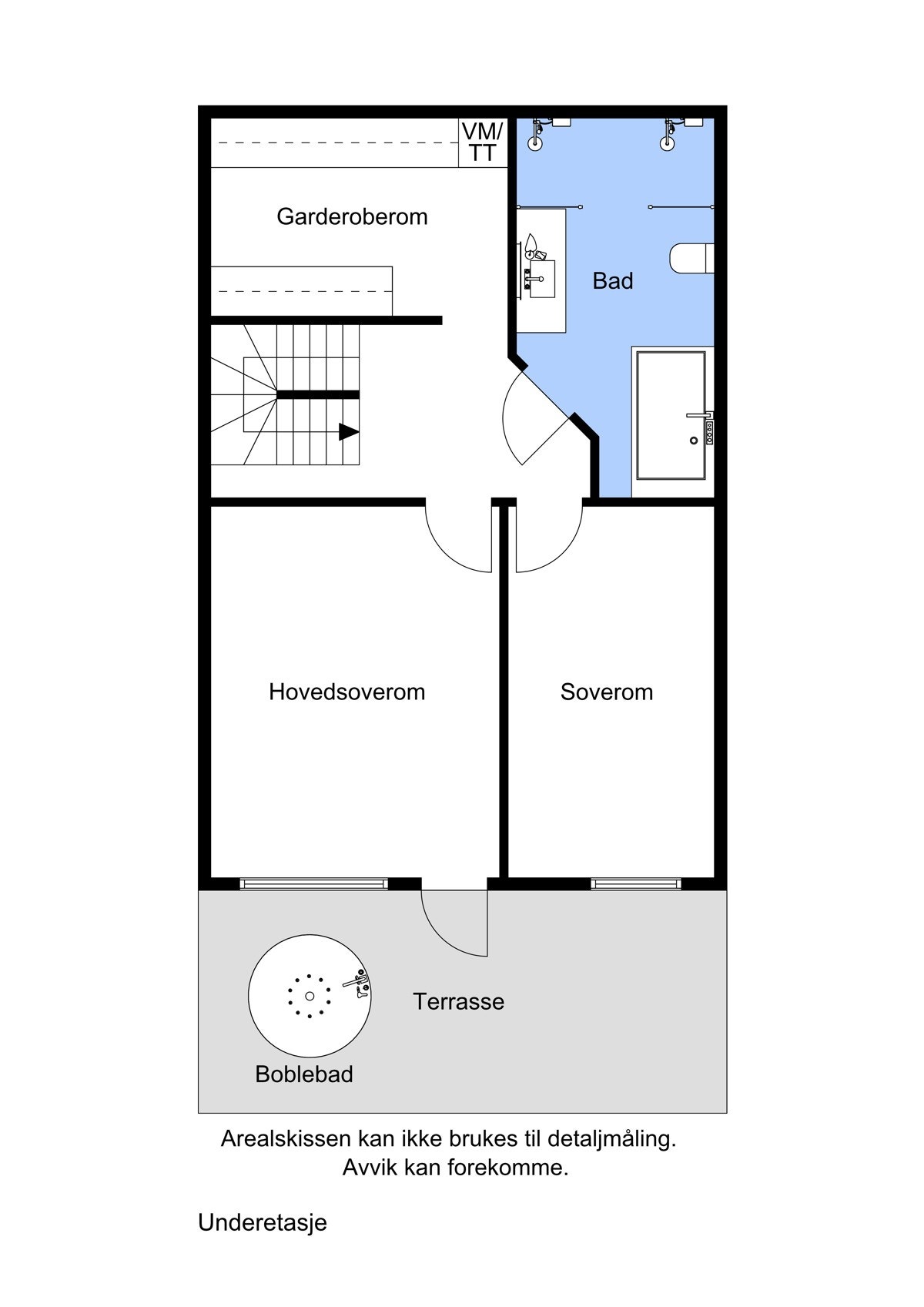 Plantegning U.etg - ikke målbar Galleribilde