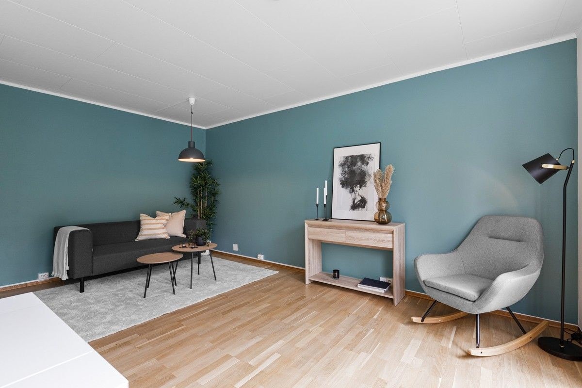 Stuen sett fra vinduet Galleribilde