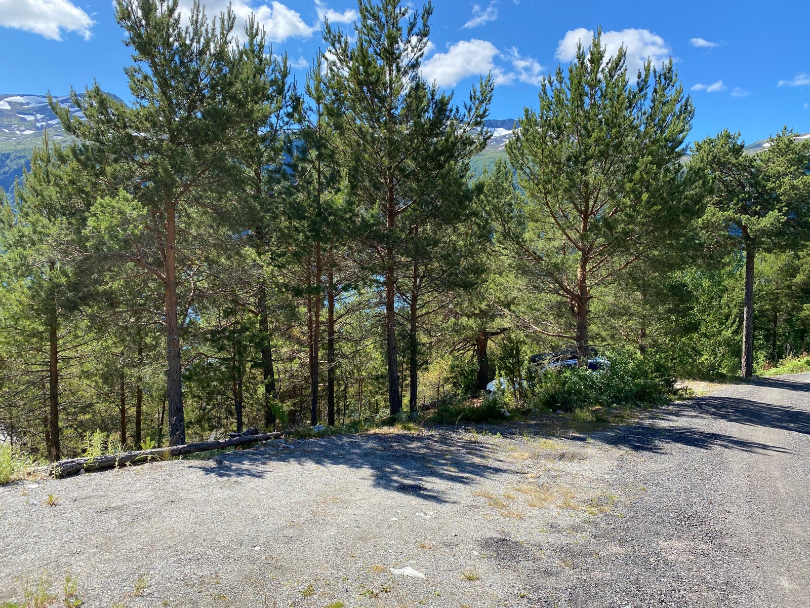 parkering med plass til 2-3 biler. Galleribilde