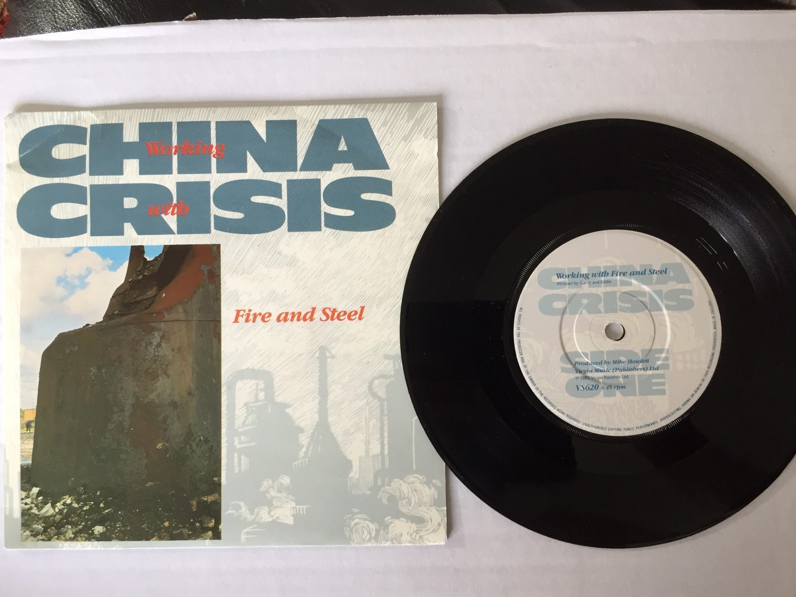 China Crisis Working With Fire And Steel 7 Vinyl 3 Spors Single Kr 10 Finn No