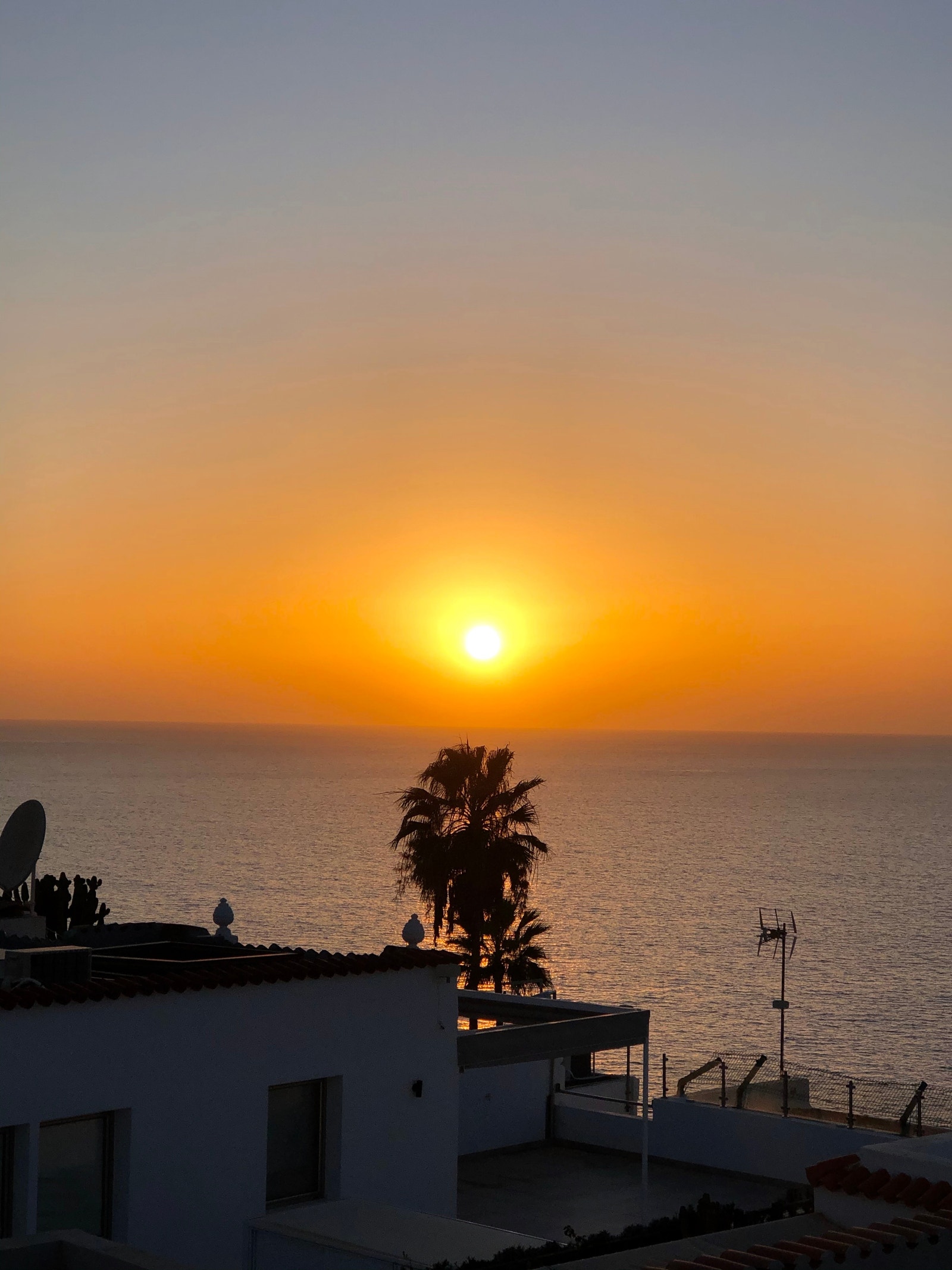 Solnedgang fra balkong 2 etg. Galleribilde