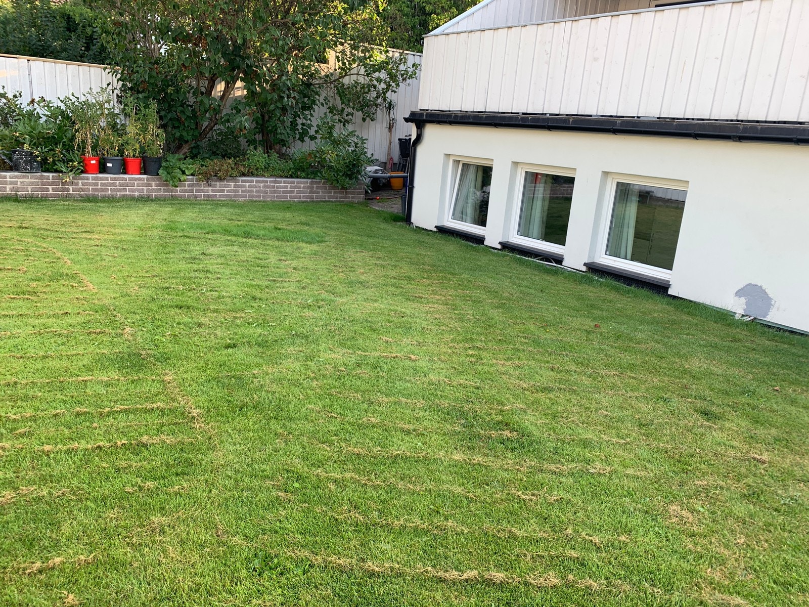 Store vinduer ut til hagen Galleribilde