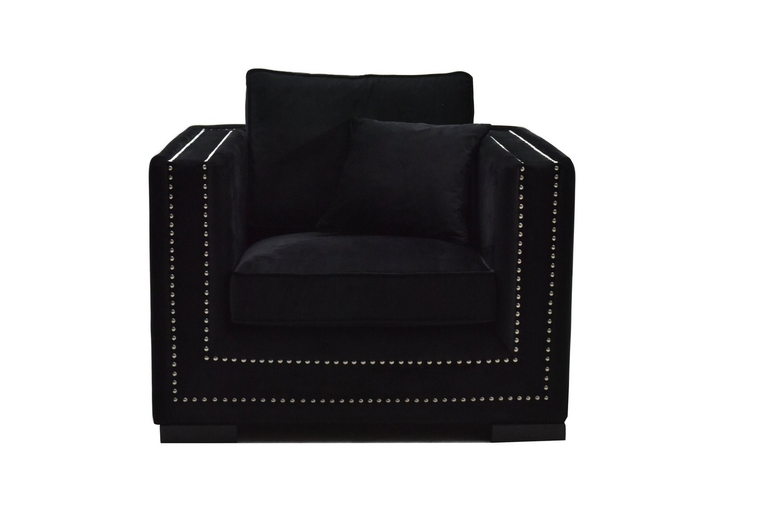 Helt ny 1 seter Manhattan stol i sort velour fra Classic Manhattan stol 1 seter (Grå Velour) – Classic Living