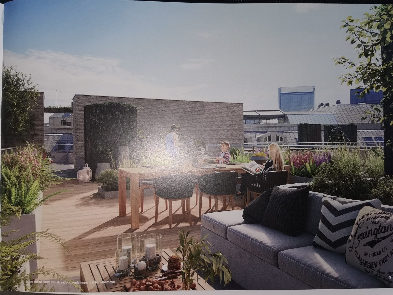 Datagenerert bilde av tak-terassen (2 av 2) Galleribilde