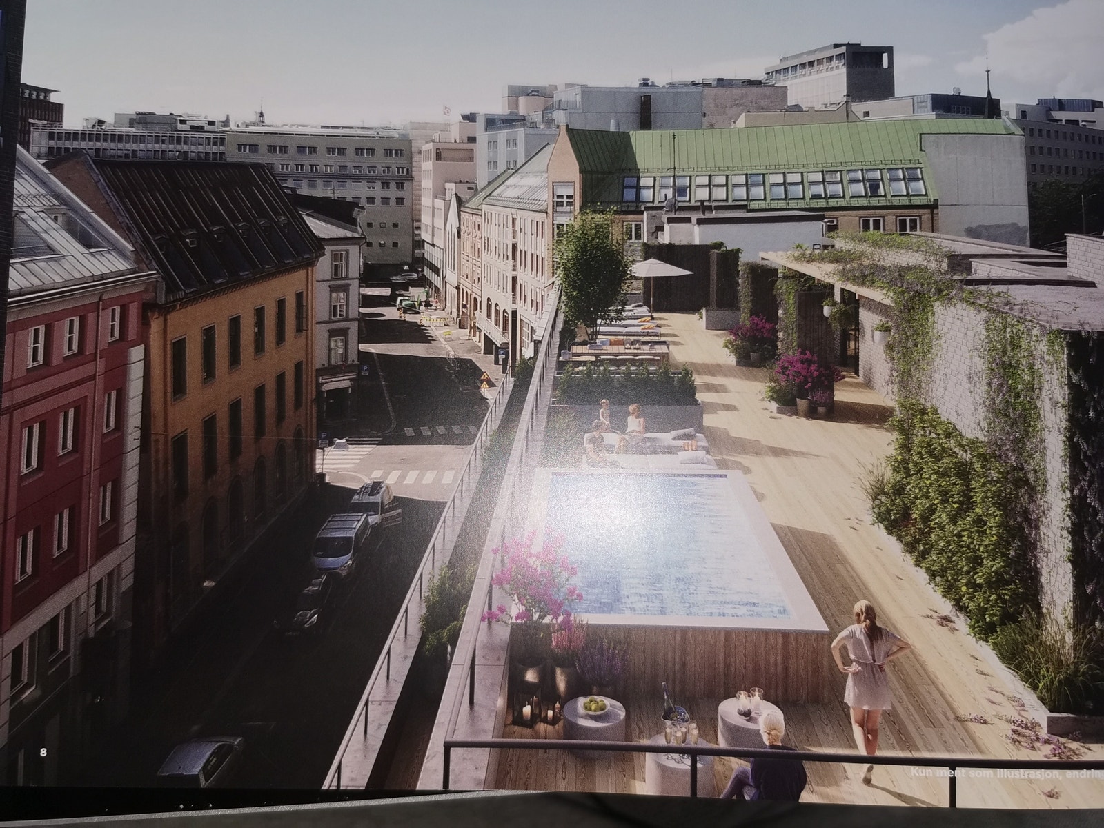 Datagenerert bilde av tak-terassen (1 av 2) Galleribilde