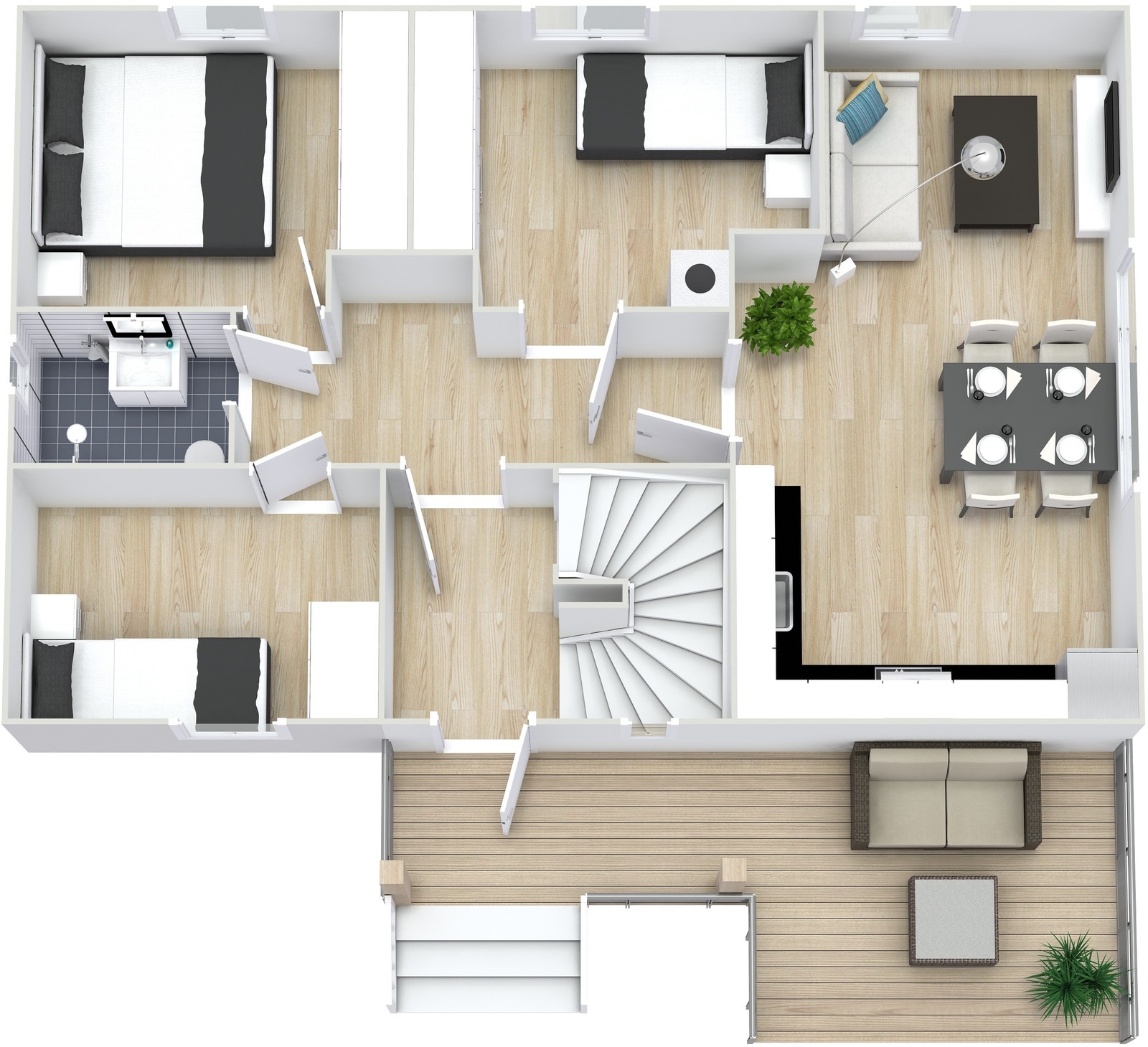 Plantegning 2. etasje Galleribilde