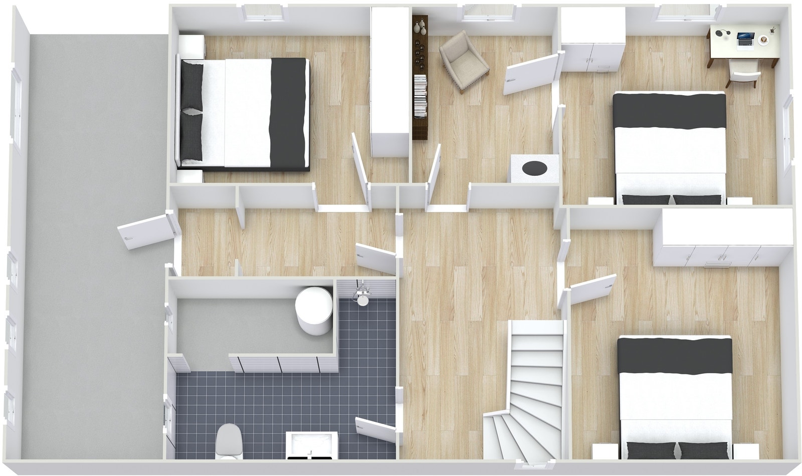 Plantegning 1. etasje Galleribilde