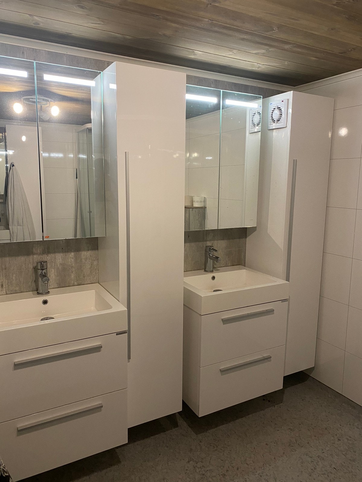 Egen privat innredning på badet Galleribilde