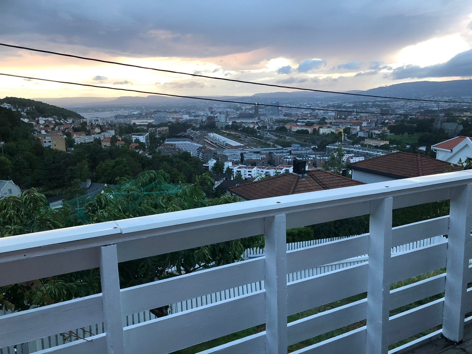 Terasse mot oslofjor Galleribilde