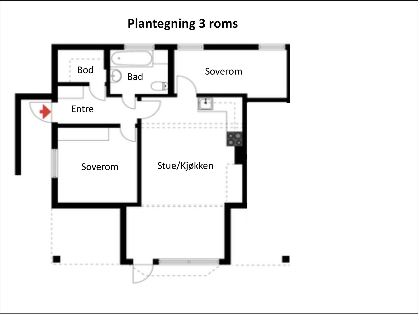 Plantegning Galleribilde