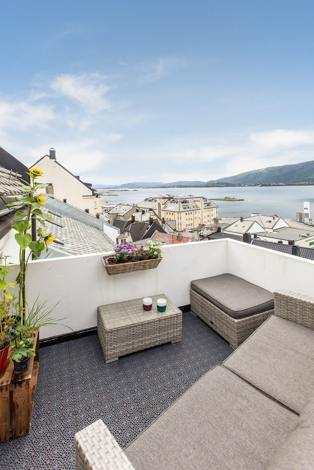 Terrasse med utsikt Galleribilde