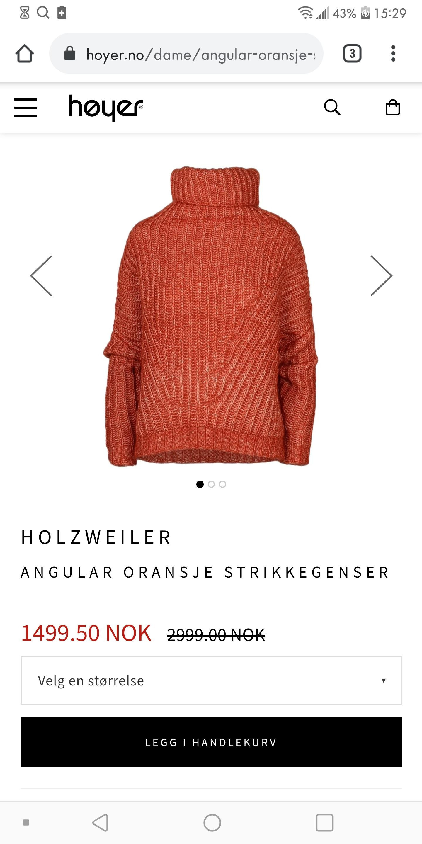 HOLZWEILER ANGULAR KNIT XS | FINN.no ANGULAR ORANSJE STRIKKEGENSER | Hoyer.no