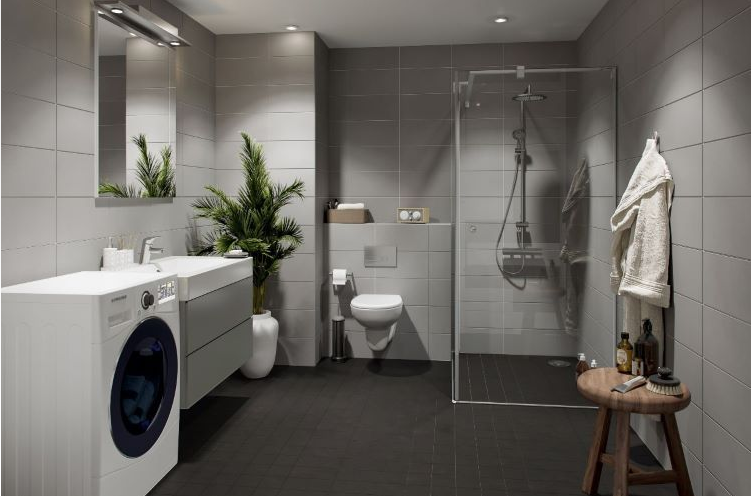 Bildet er kun en illustrasjon av badet. Galleribilde