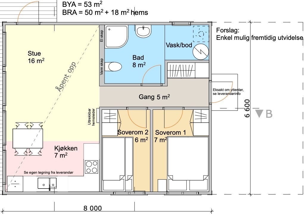 Svennevik 68 - Pen, praktisk og prisgunstig Galleribilde