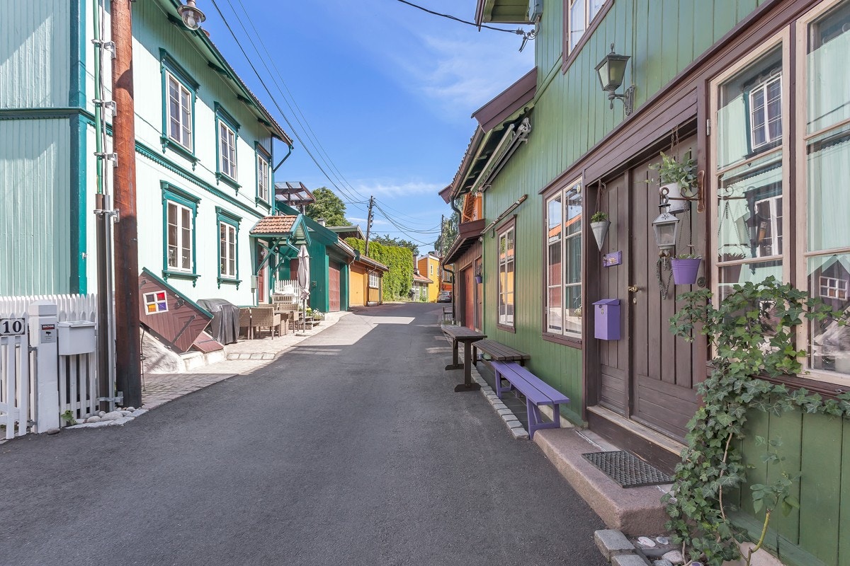 Rodeløkka er kjent for sine gamle, sjarmerende trehusbebyggelser. Galleribilde