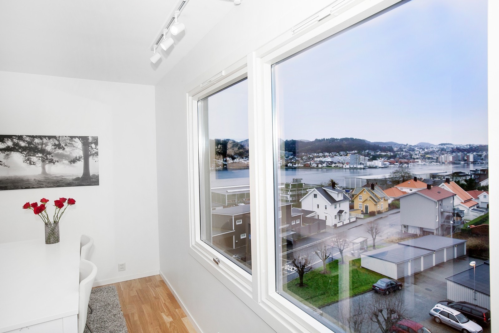 Flott utsikt fra leiligheten (5 etg) Galleribilde