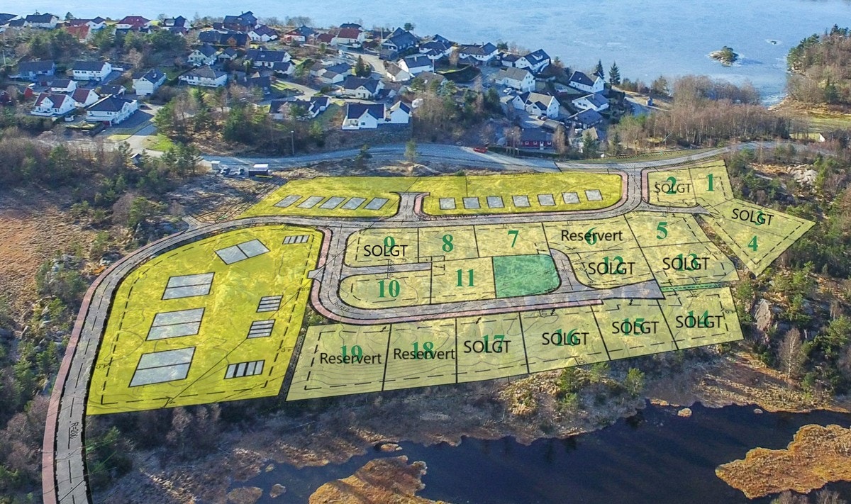 Velkommen til padlane, og disse attraktive boligtomtene! Galleribilde