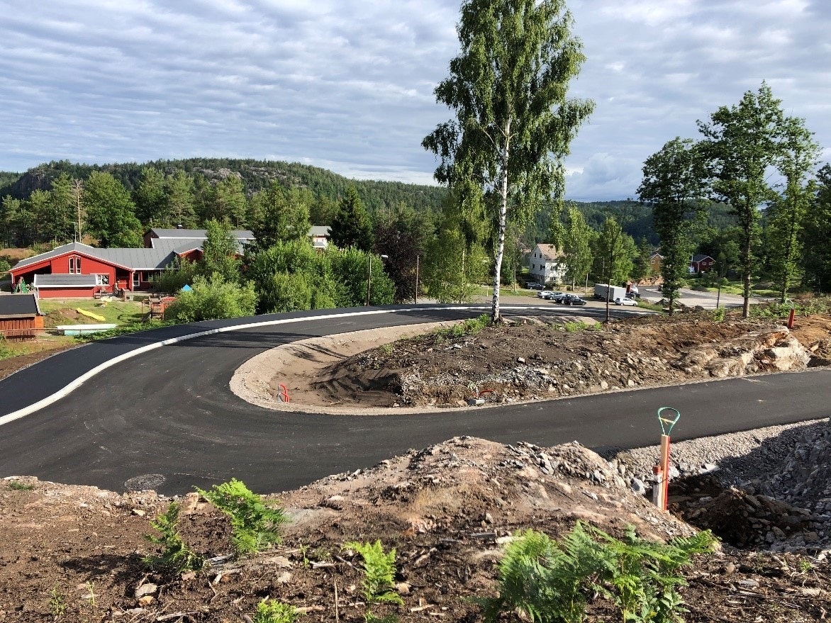 Klargjort infrastruktur til boligfeltet Galleribilde