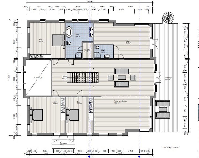 Plantegning 2.etg. Galleribilde