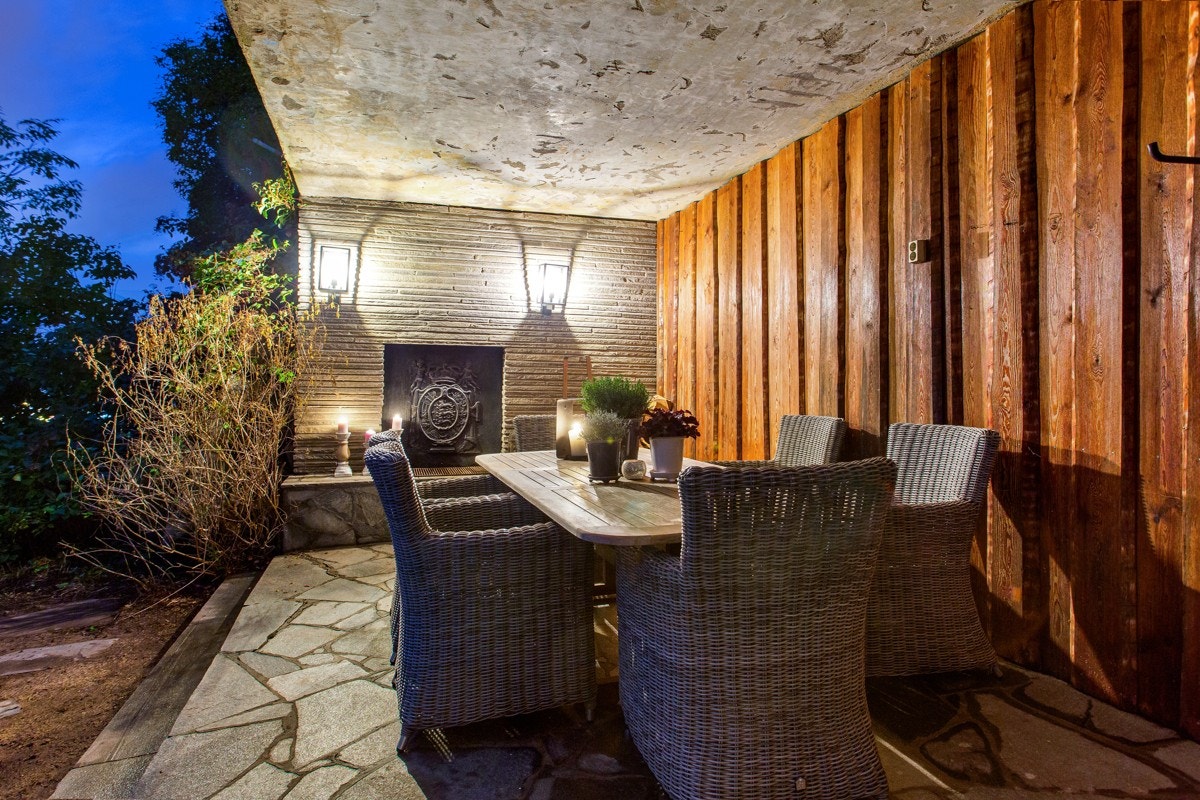 Terrassen er på ca. 25 kvm. Galleribilde