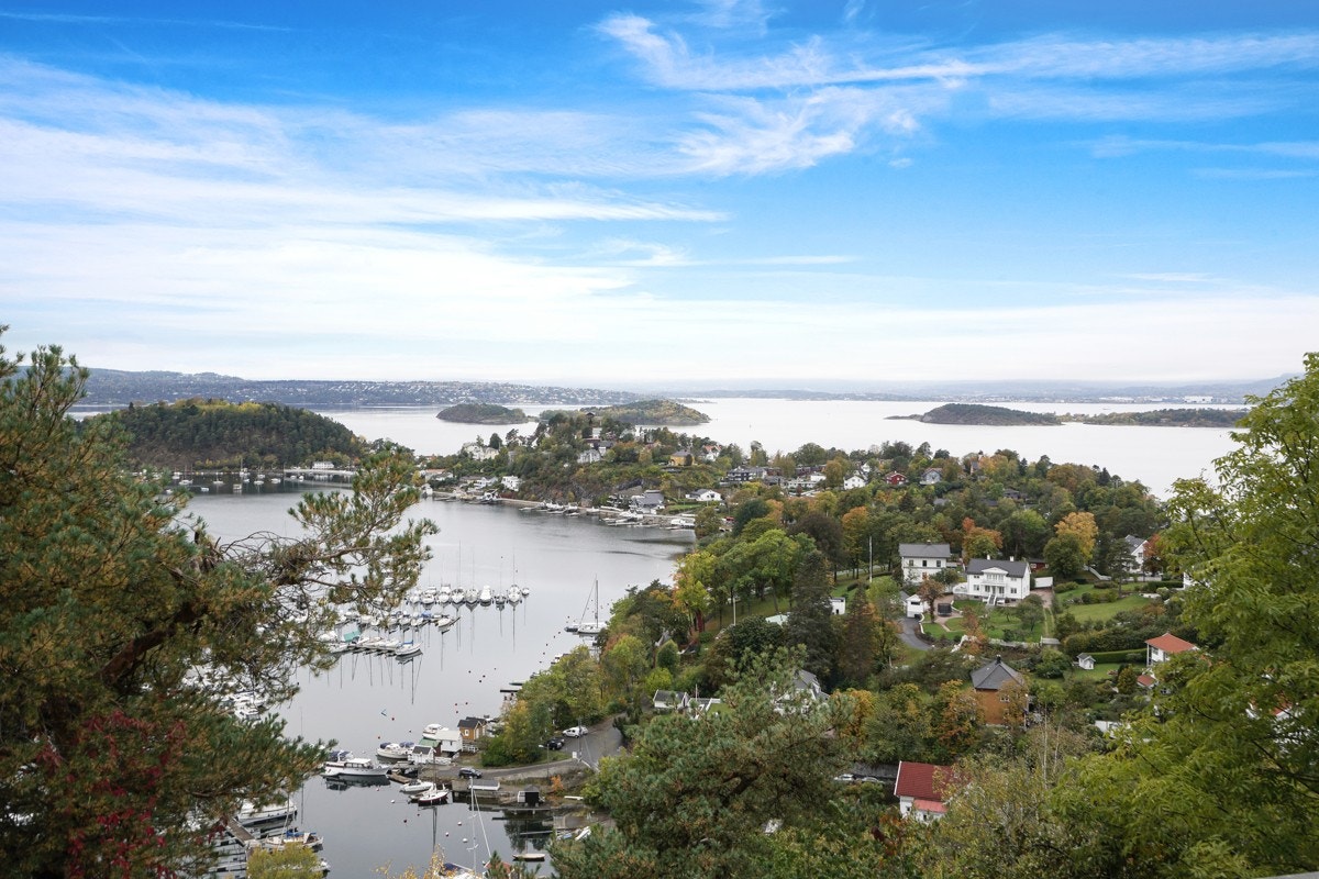 Utsikt fra terrassen. Galleribilde