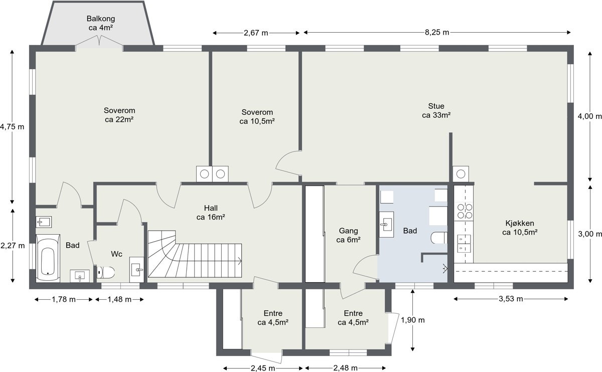 1. Etasje. Galleribilde