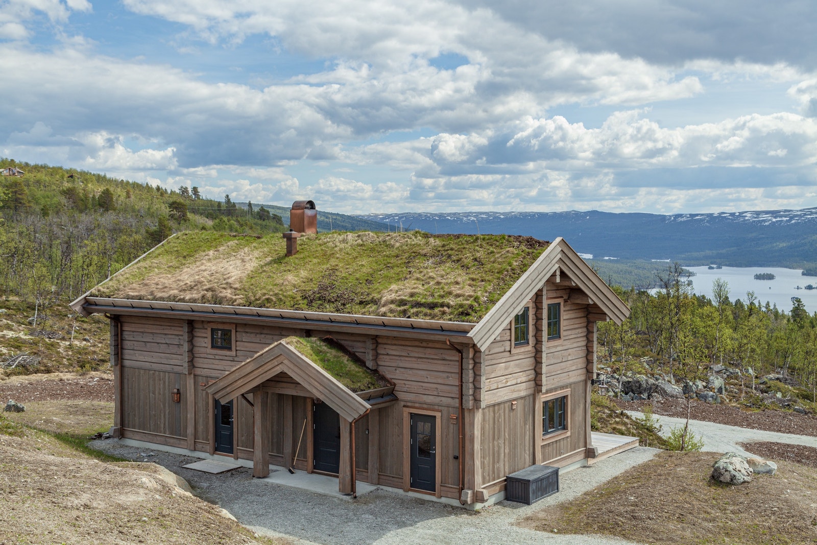 Eksempel på hytte som kan bygges på Solbakken Hyttegrend Galleribilde