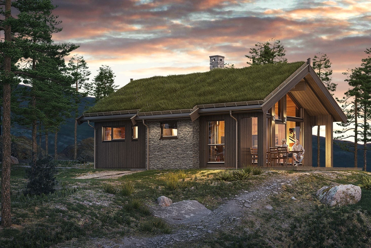 Illustrasjon sommer. Galleribilde