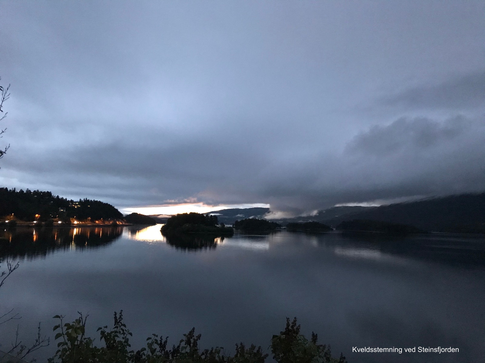 Kveldsstemning - Steinsfjorden Galleribilde