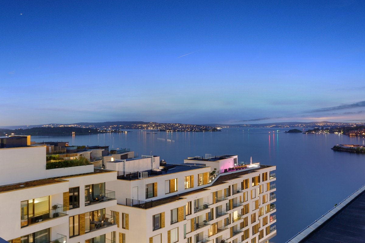 Utsikt over innseilingen til Oslo. Galleribilde