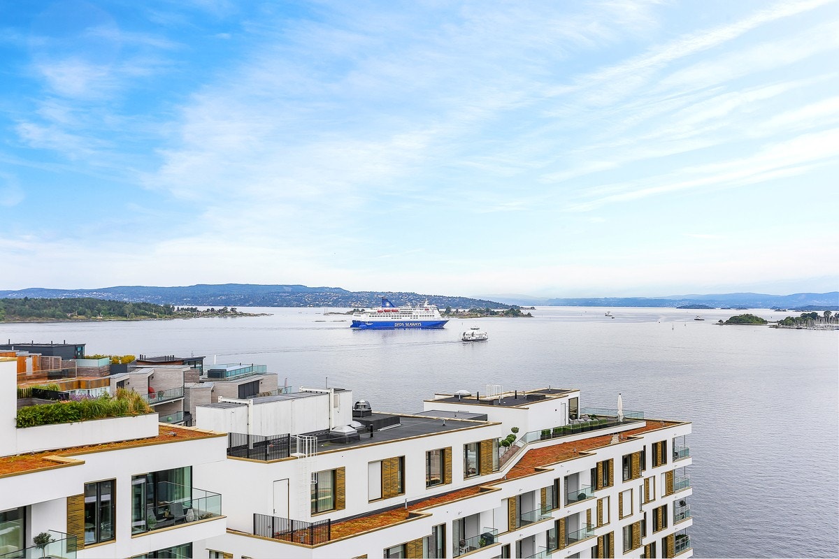 Utsikt over innseilingen til Oslo. Galleribilde
