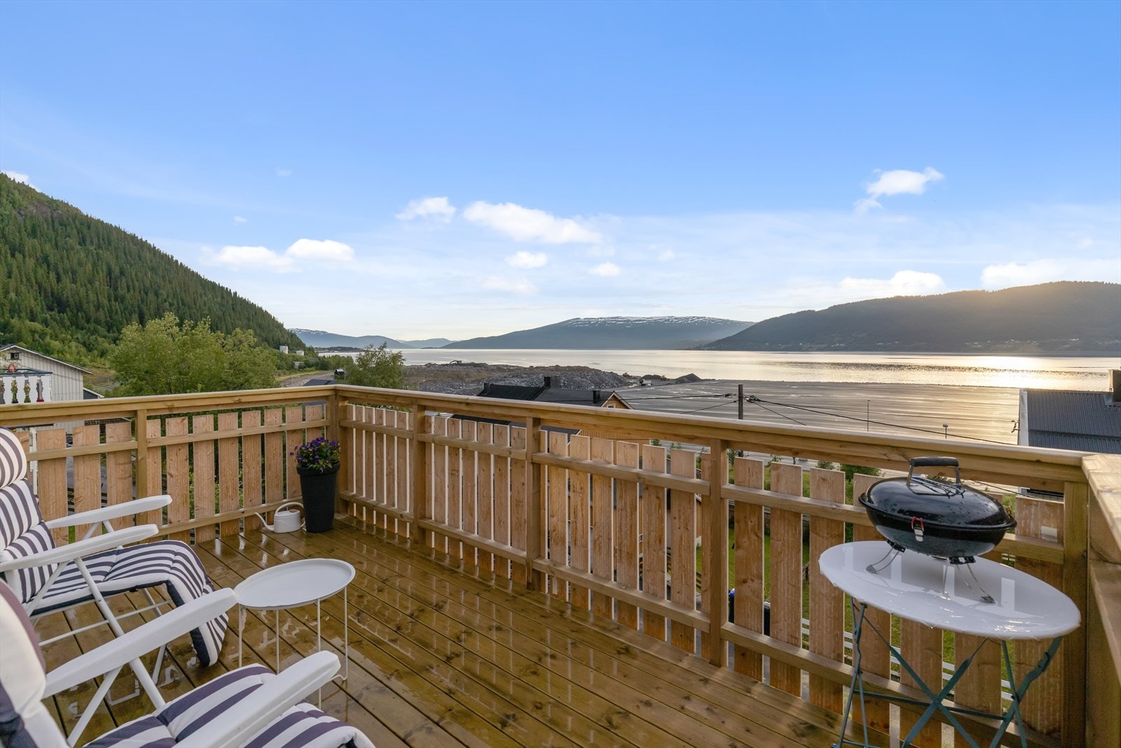 Her kan solfylte dager nytes og man har solen helt til siste slutt. Galleribilde