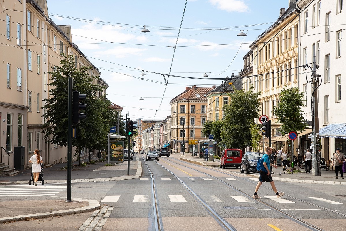 Leiligheten har en sentral beliggenhet, midt på Torshov, men tilbaketrukket fra trafikken Galleribilde
