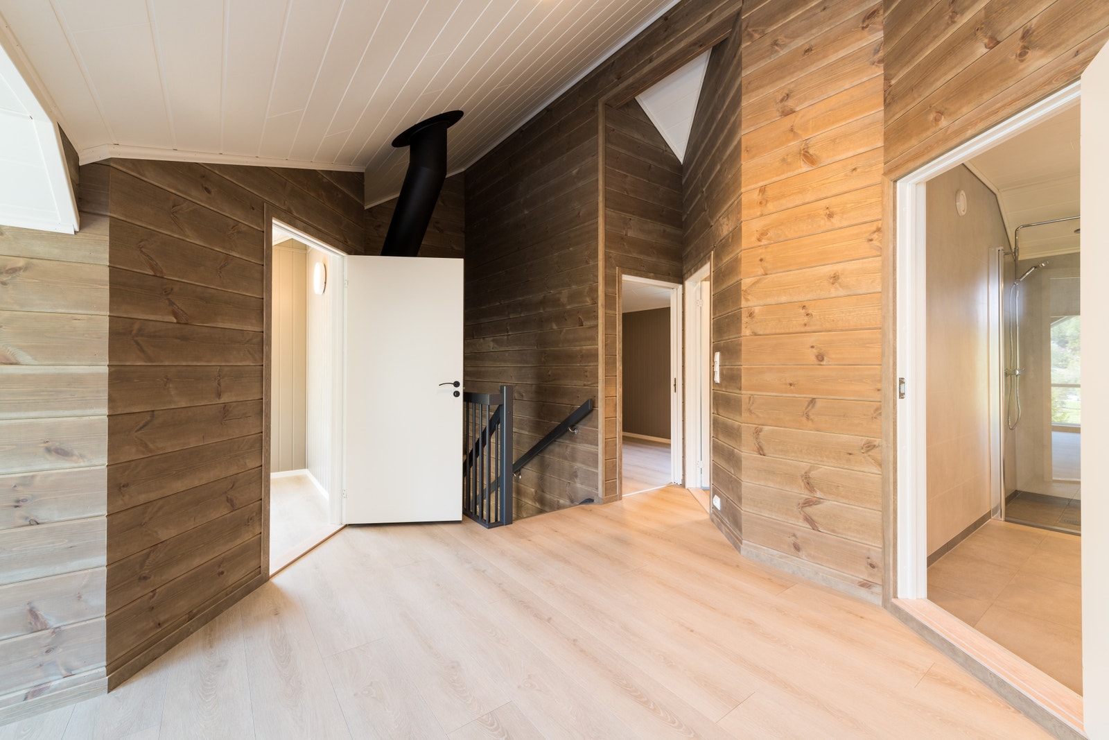 Billde fra loftstue mot 3 soverom og bad Galleribilde