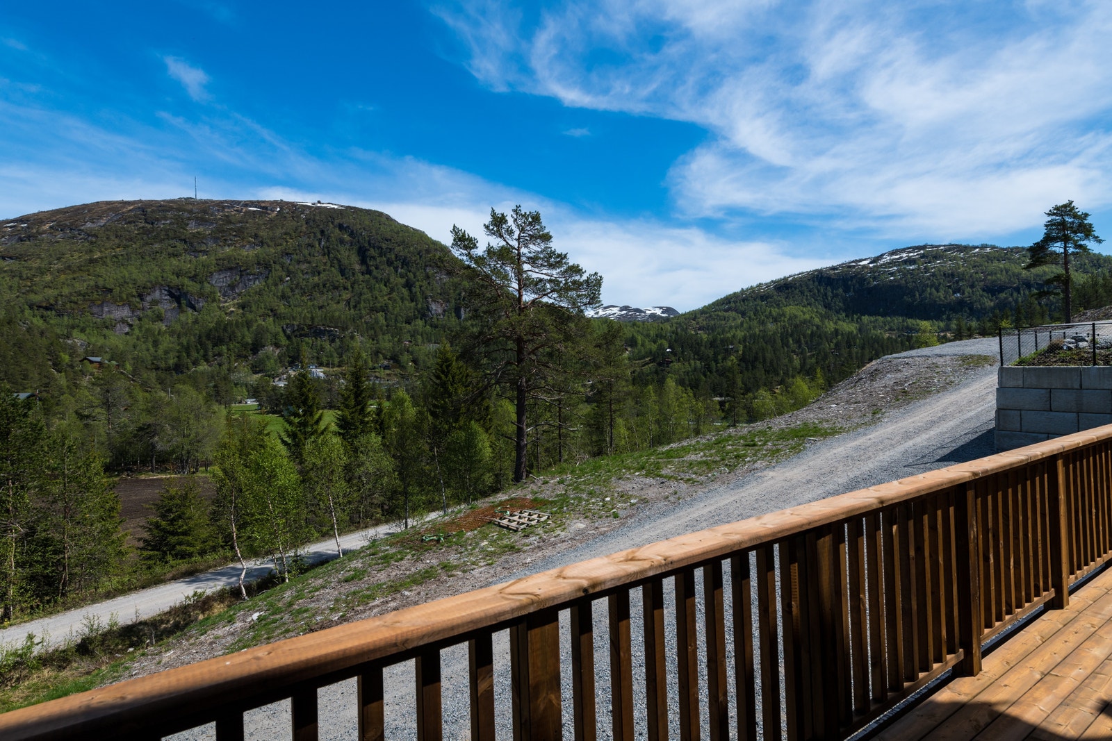 Utsikt fra terrasse Galleribilde