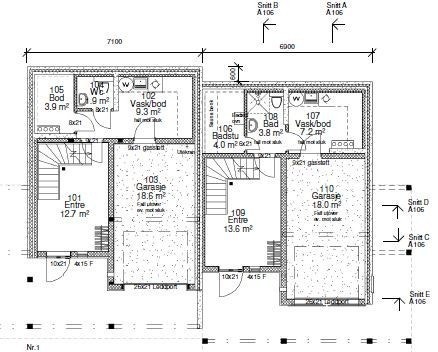 Planløsning underetasje Galleribilde