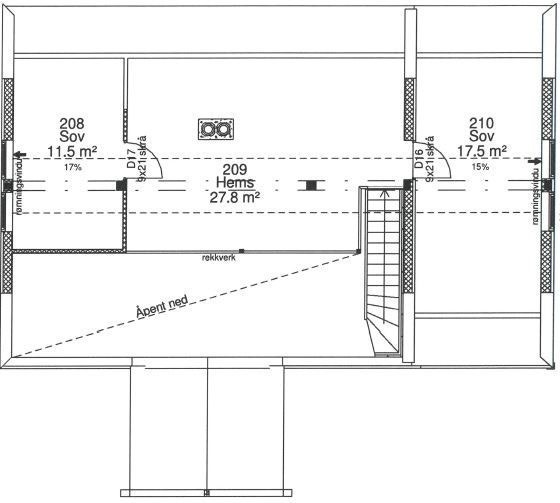 Plansløsning loft Galleribilde