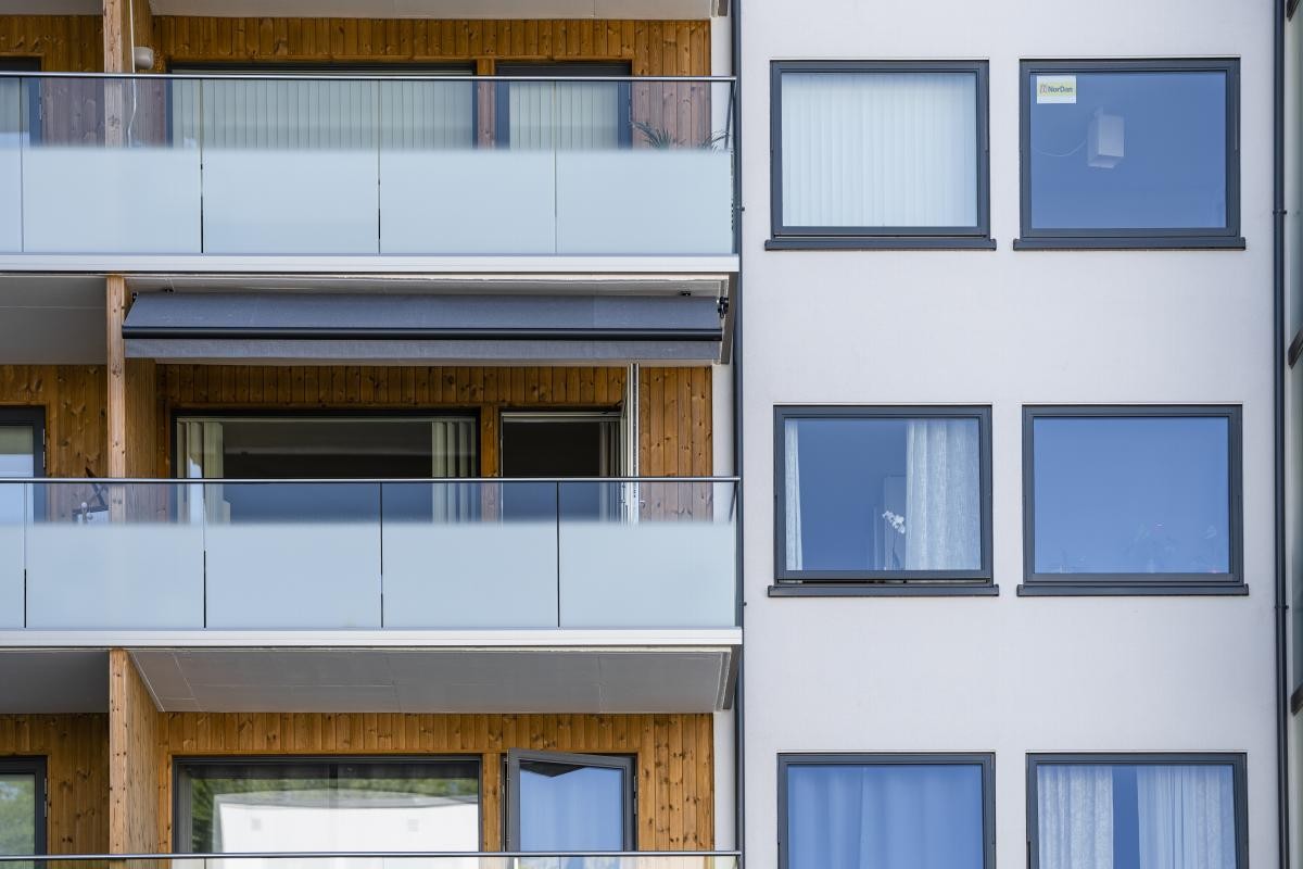 Fasader og balkonger er nyoppusset i 2020. Galleribilde