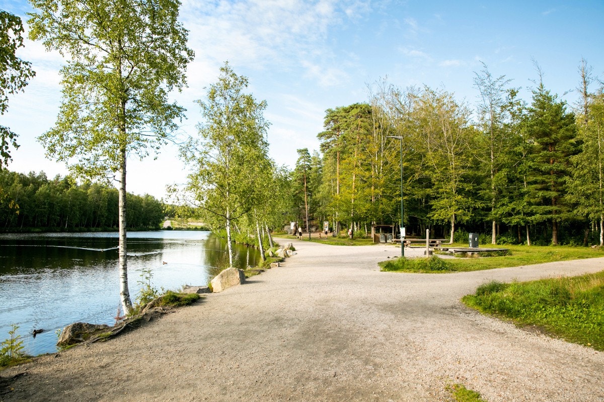 Runden rundt 2. dam er på underkant av 1 km Galleribilde