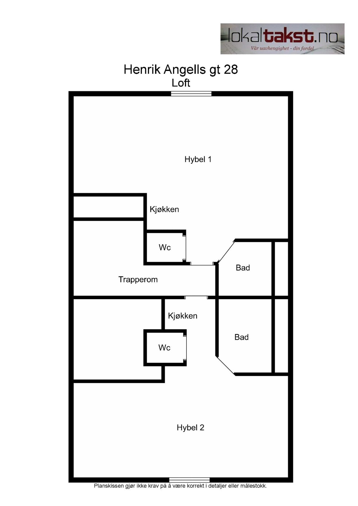 Plantegning loft Galleribilde