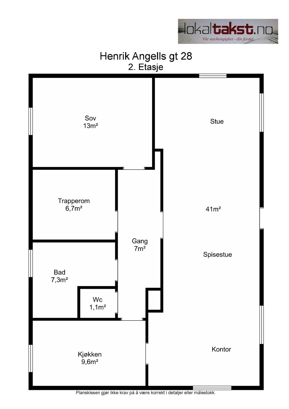 Plantegning 2. etasje Galleribilde