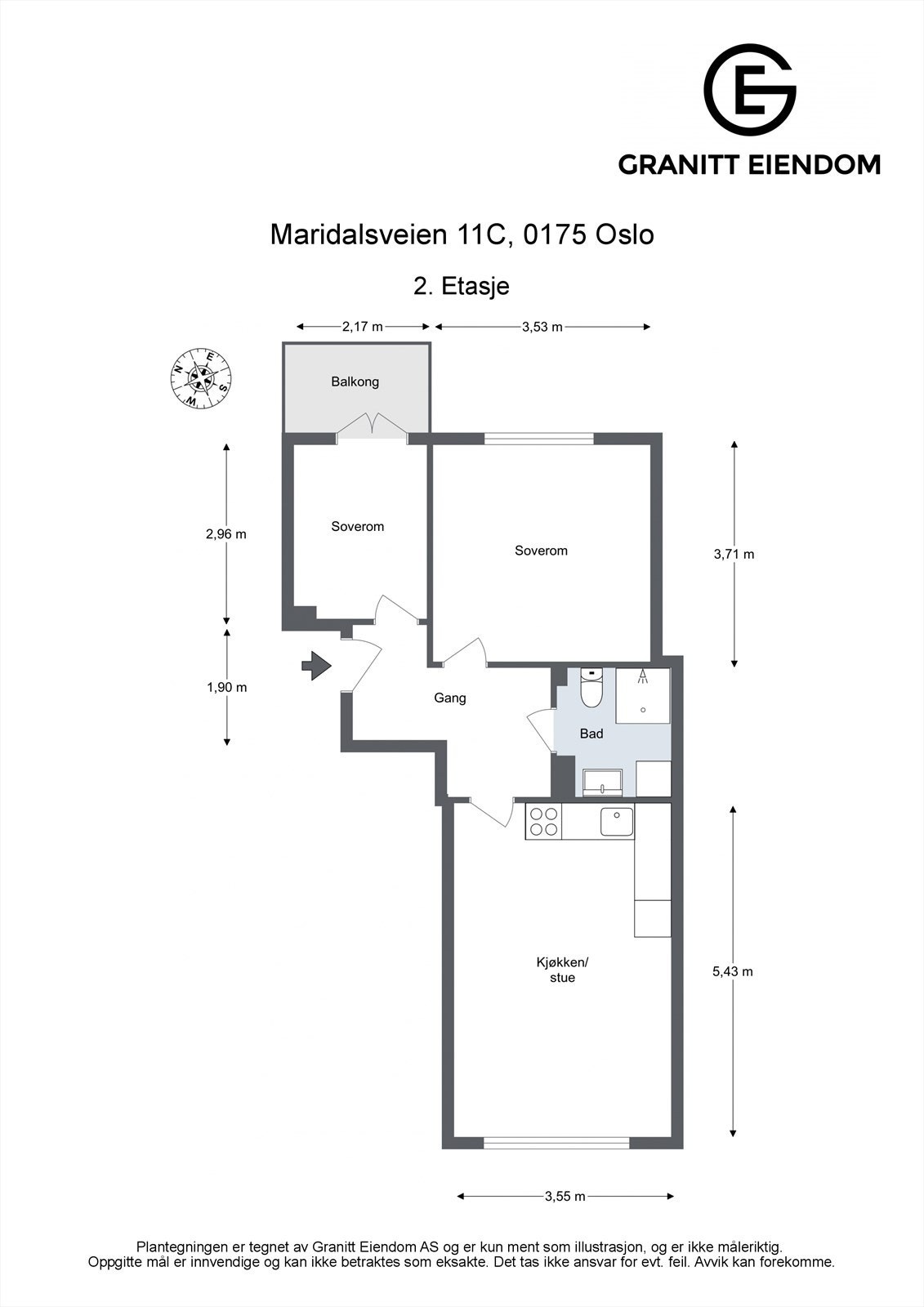 Plantegning Galleribilde