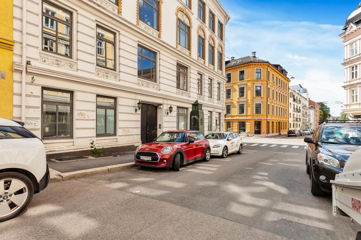 Leiligheten vender mot rolige Ole Vigs gate Galleribilde