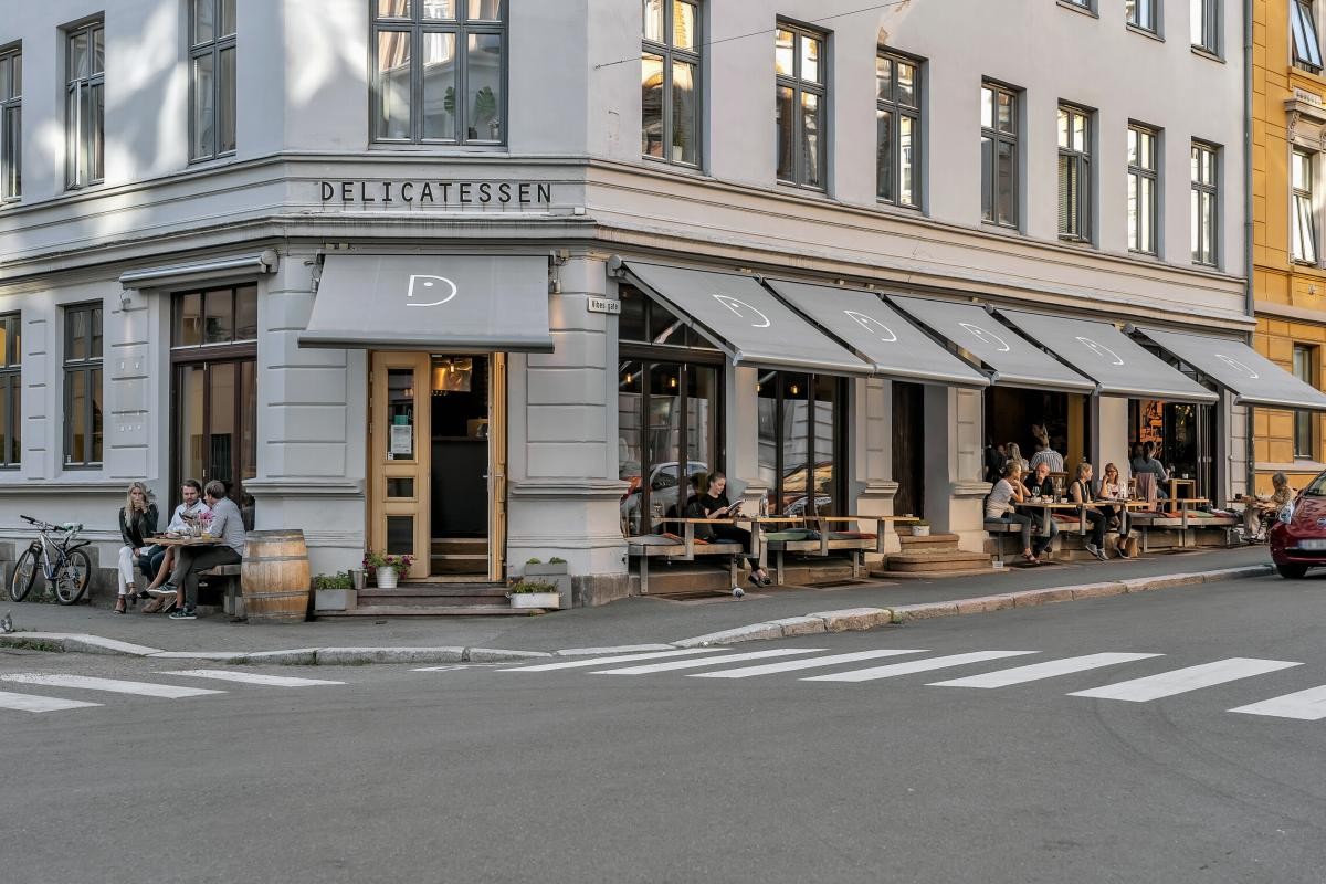 Nærområdet - en rekke hyggelige caféer og restauranter i umiddelbar nærhet Galleribilde