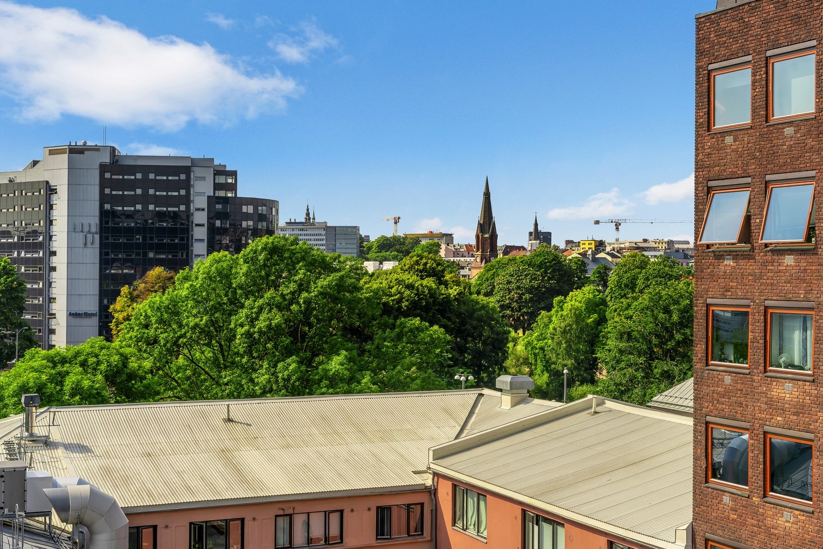 Utsyn fra felles takterrasse Galleribilde