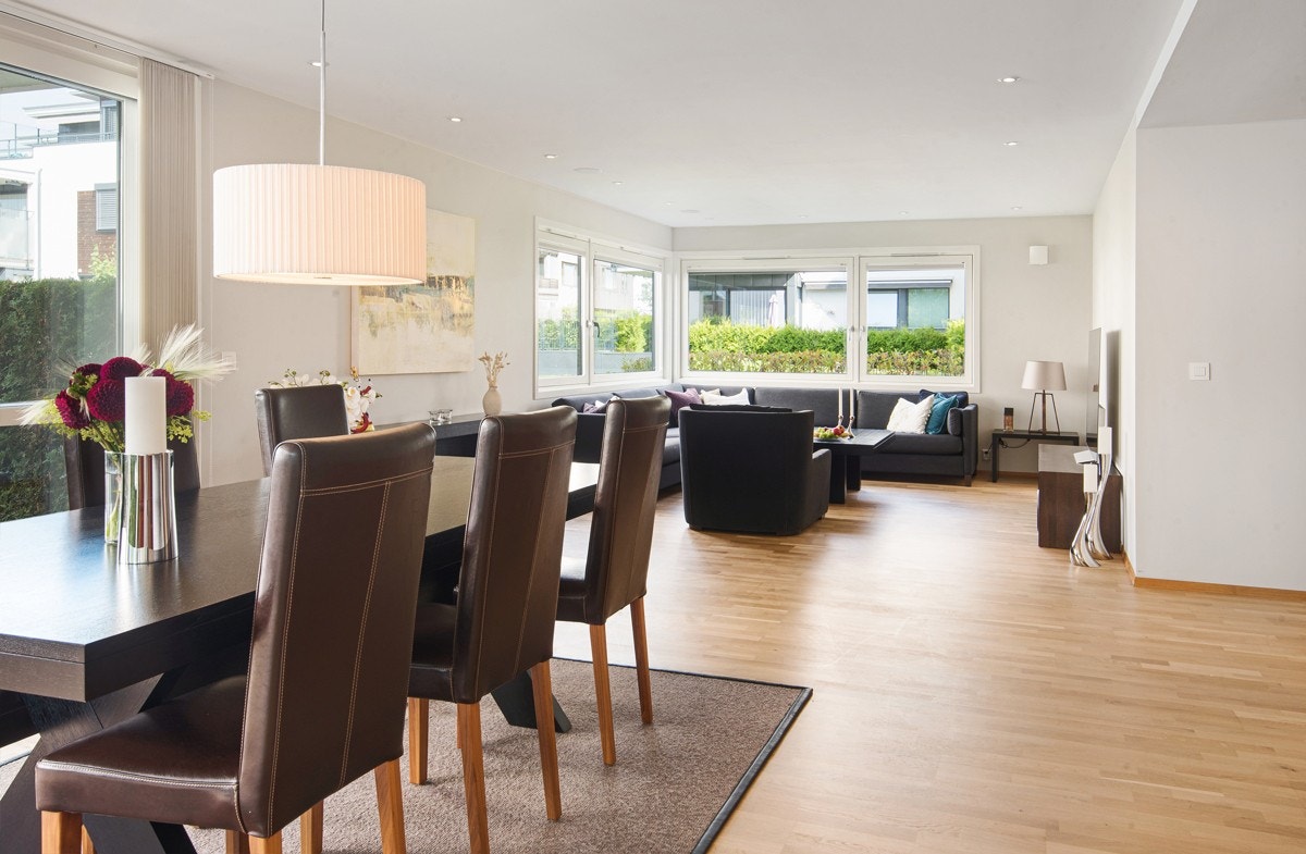 Rommet har gulvvarme, så her er det lune innemiljøet sikret Galleribilde