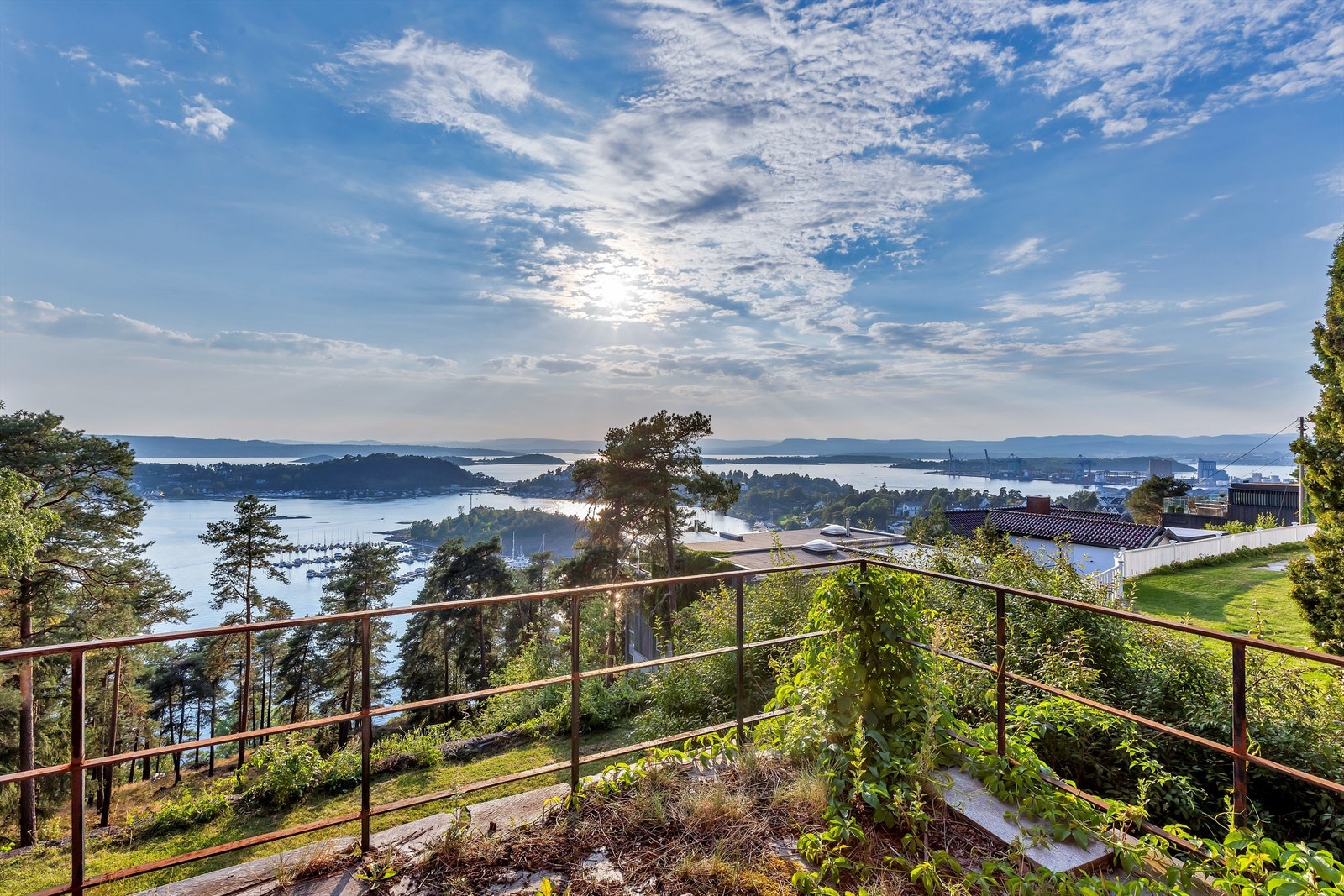 Utsikt fra terrassen Galleribilde