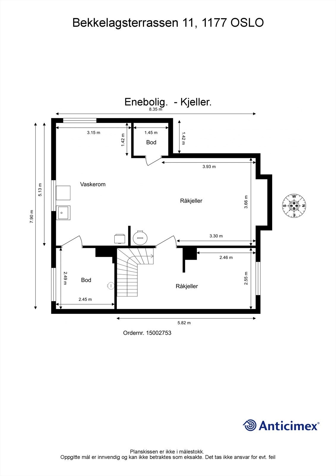 plantegning kjeller Galleribilde