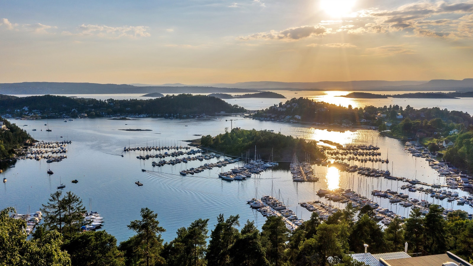 Utsikt med drone Galleribilde