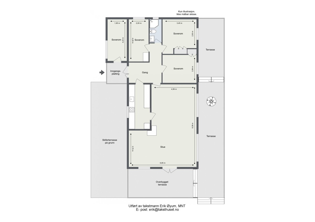 Plantegning - Hovedhuset Galleribilde